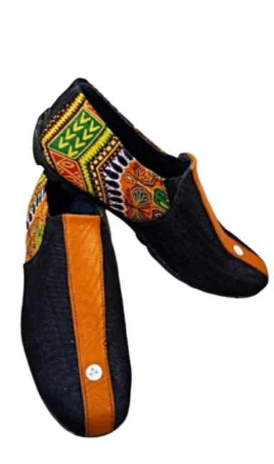 Kitenge Slip On Loafer – Orange