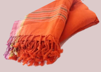 Waridi Kikoi Beach Towel – Sunset Orange