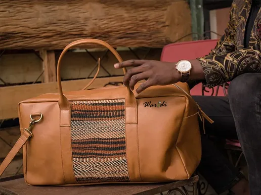 Leather Duffel Bag - Image 2