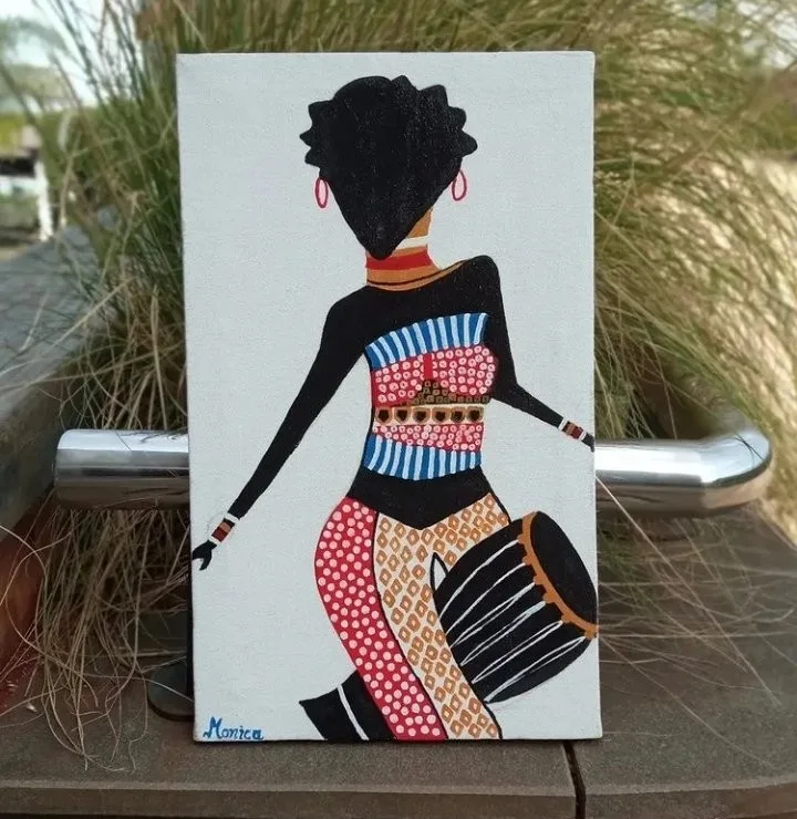 African dancer craft designs