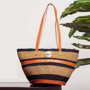 Stylish African sisal kiondoo
