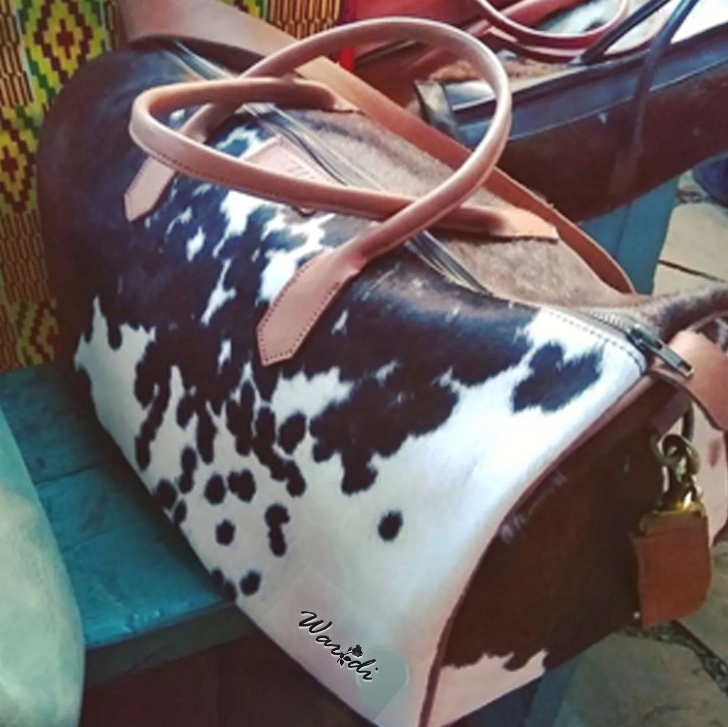Authentic Patched Duffle Bag