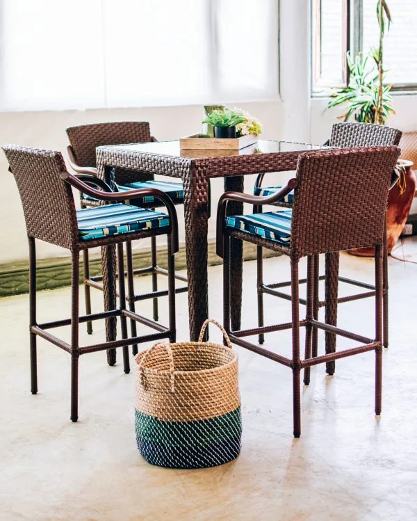 Stylish Woven High Barstools
