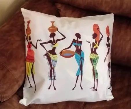 White African pillow cover