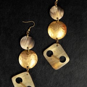 Elegance of African Brass Earrings