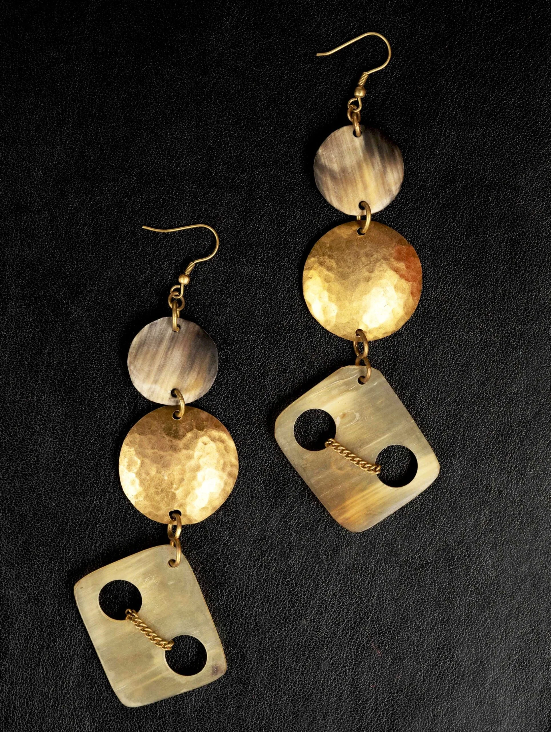 Elegance of African Brass Earrings