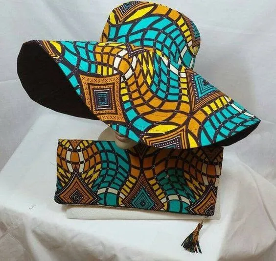 Vibrant African Print Hats