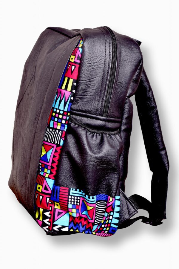 African leather backpack