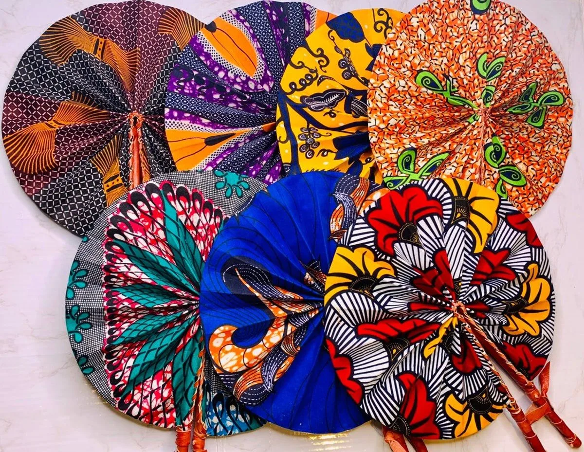 Allure of Ankara Hand Fans
