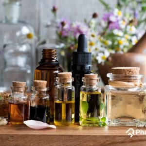A collection of essential oils