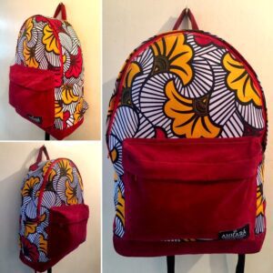 African fabric backpacks