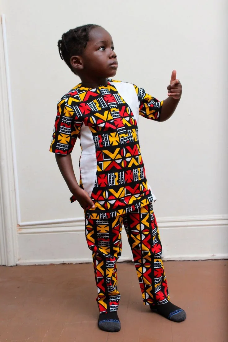 Stunning Kids Ankara Set