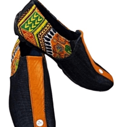 African print shoes