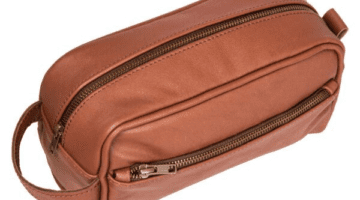 Leather wash bags