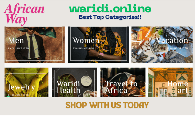 Best Top Categories at Waridi.online