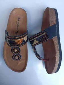 Cork sole sandals